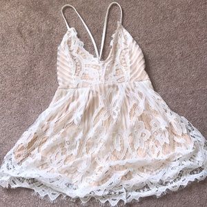 NWOT Lace Romper Dress !